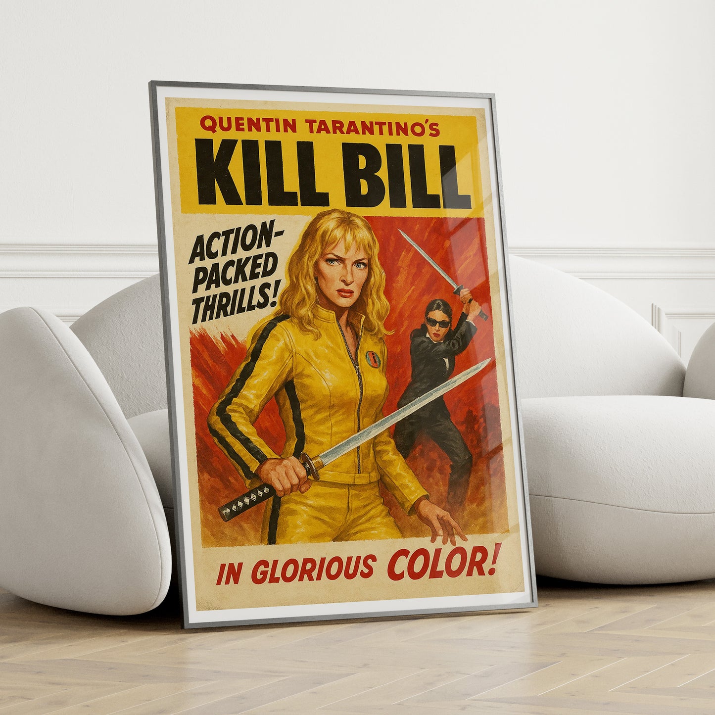 Kill Bill: Vol 1 1950's B-Movie Style Wall Poster
