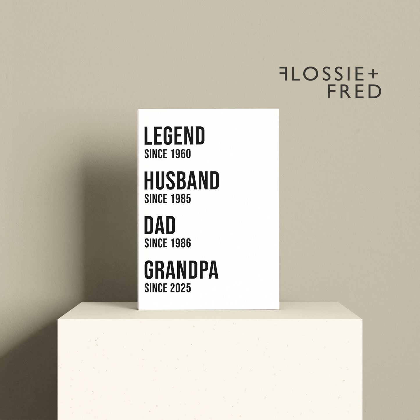 Funny Personalised "Dad Since" Notebook