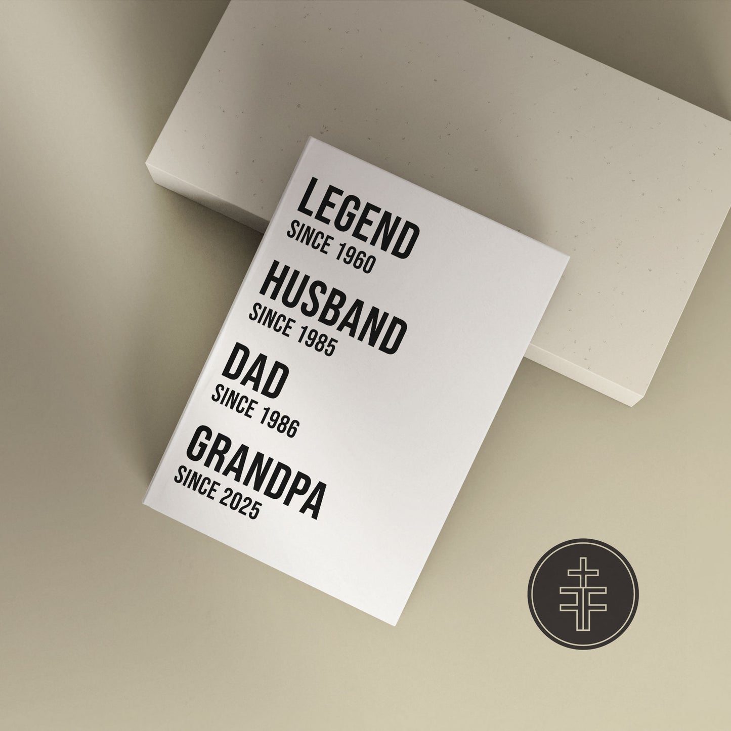 Funny Personalised "Dad Since" Notebook