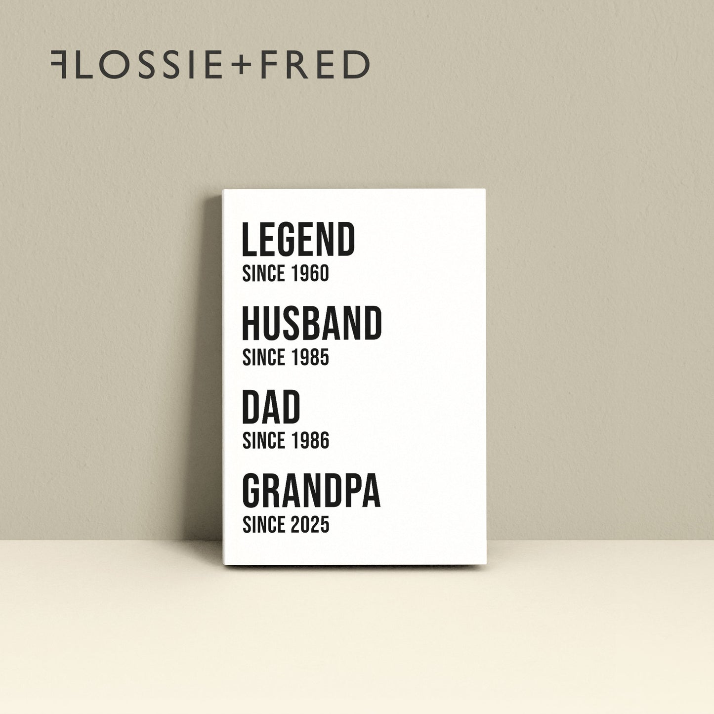 Funny Personalised "Dad Since" Notebook