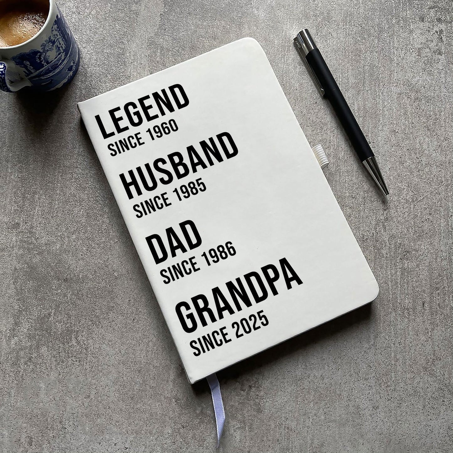 Funny Personalised "Dad Since" Notebook