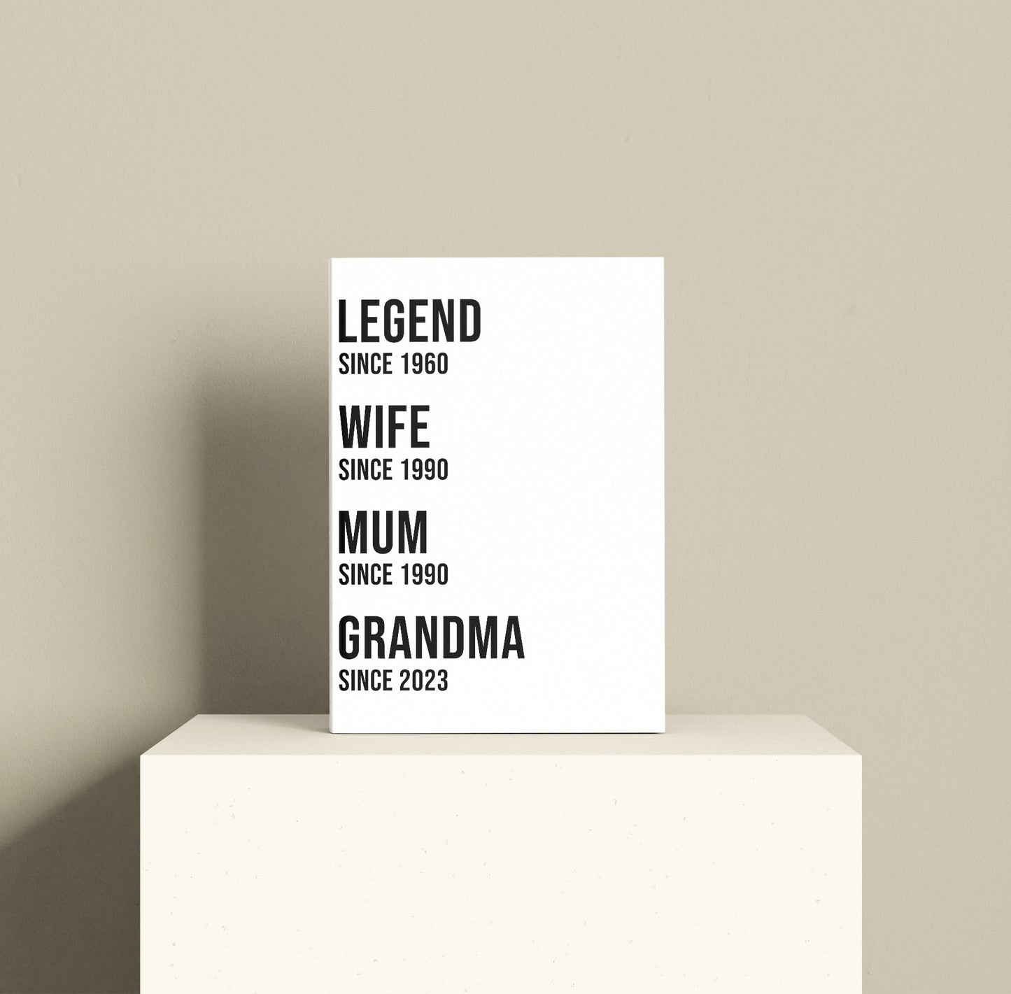 Funny Personalised "Mum Since" Notebook