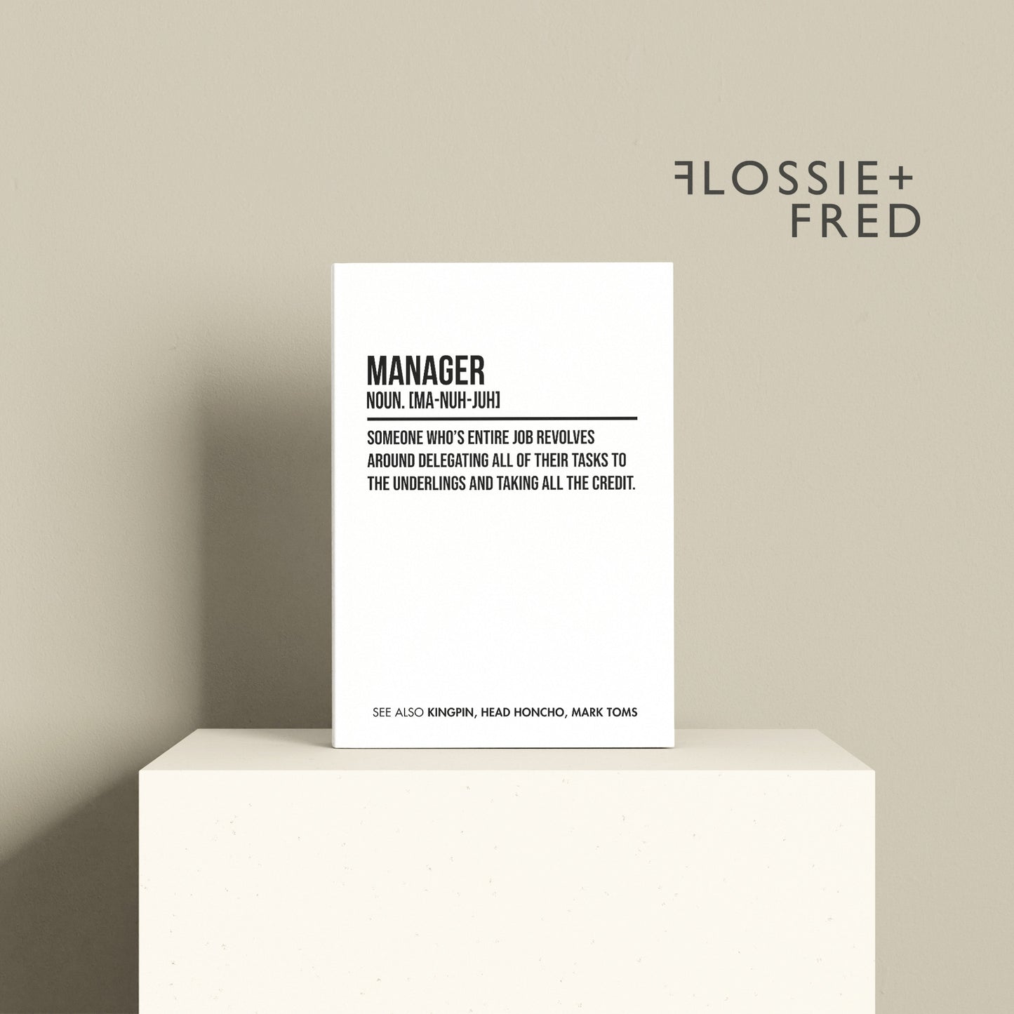 Funny Personalised "Manager" Definition Notebook