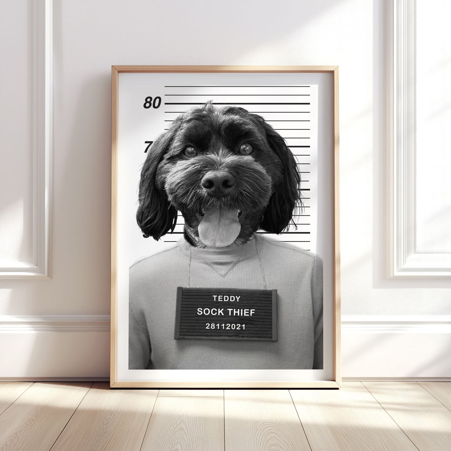 Personalised Dog Mugshot Print