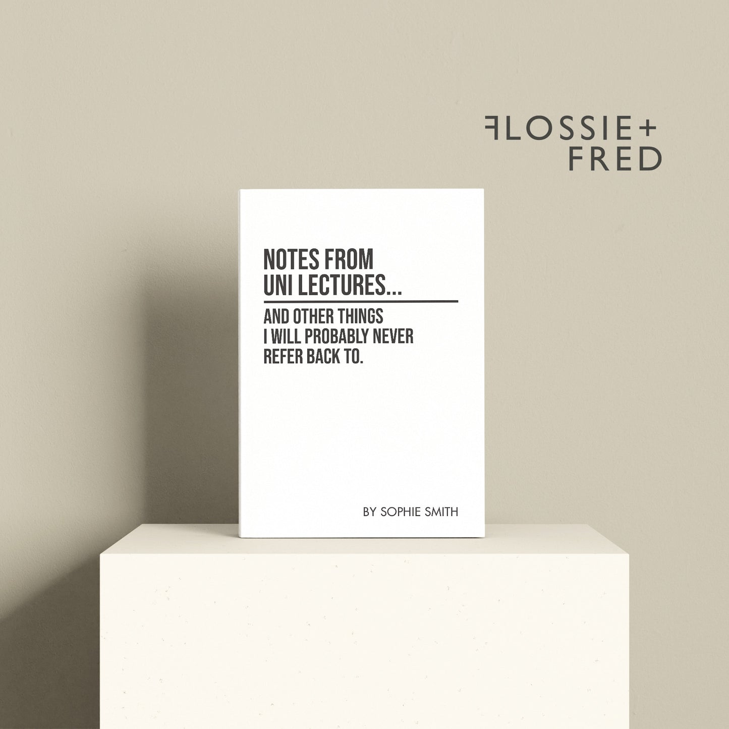 Funny Personalised "Notes From Uni Lectures" Notebook