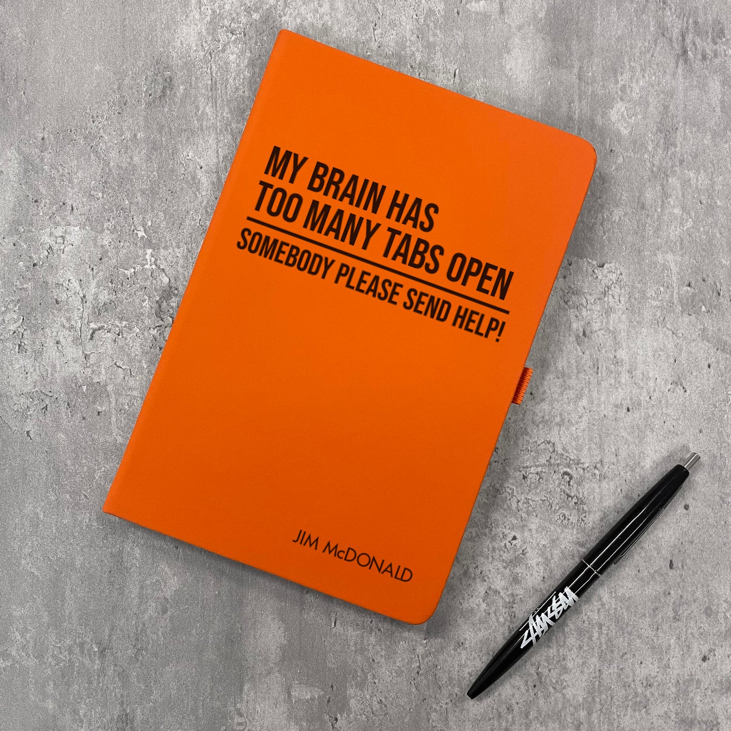 Funny Personalised "Too Many Tabs" Notebook