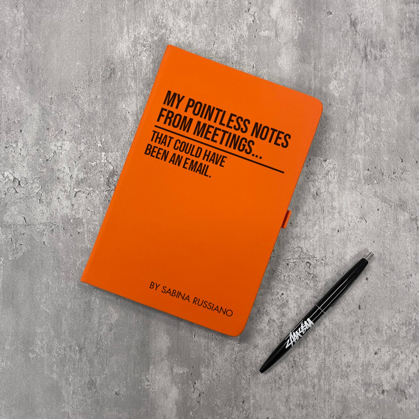 Funny Personalised "Pointless Notes From Meetings" Notebook