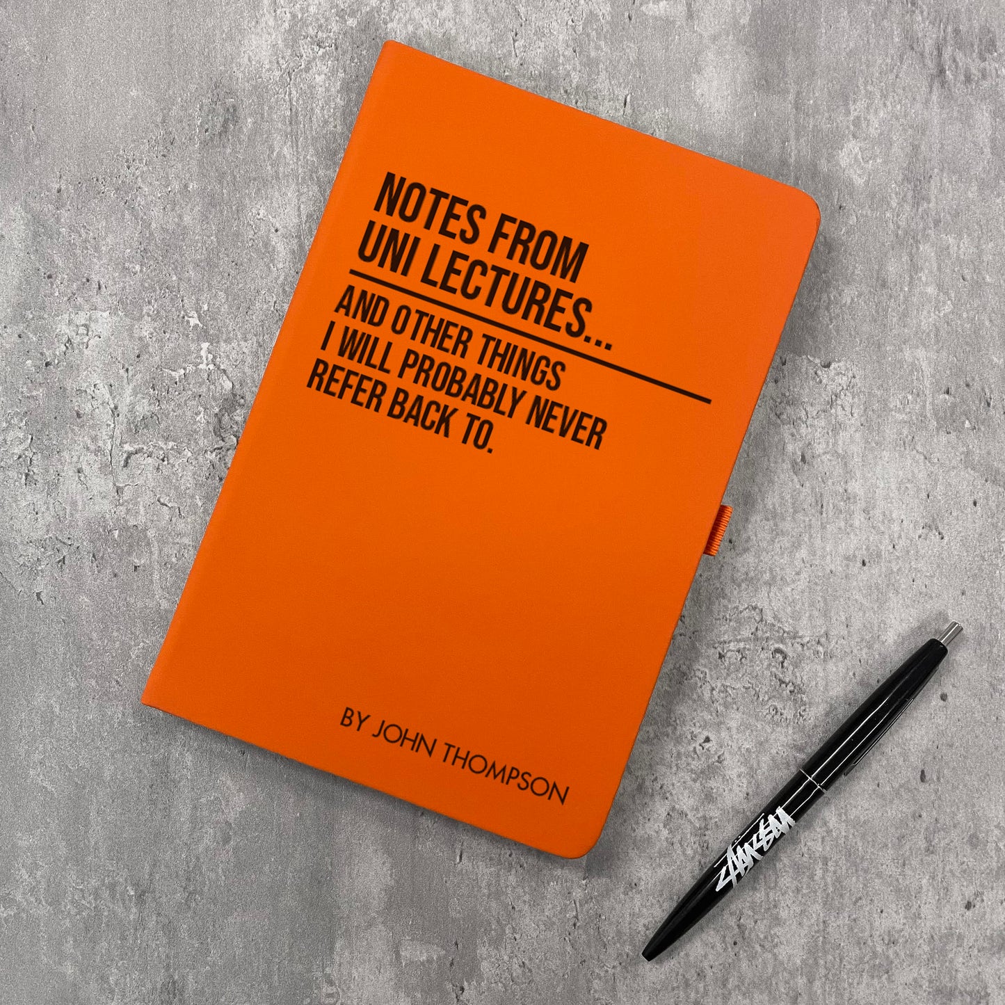 Funny Personalised "Notes From Uni Lectures" Notebook