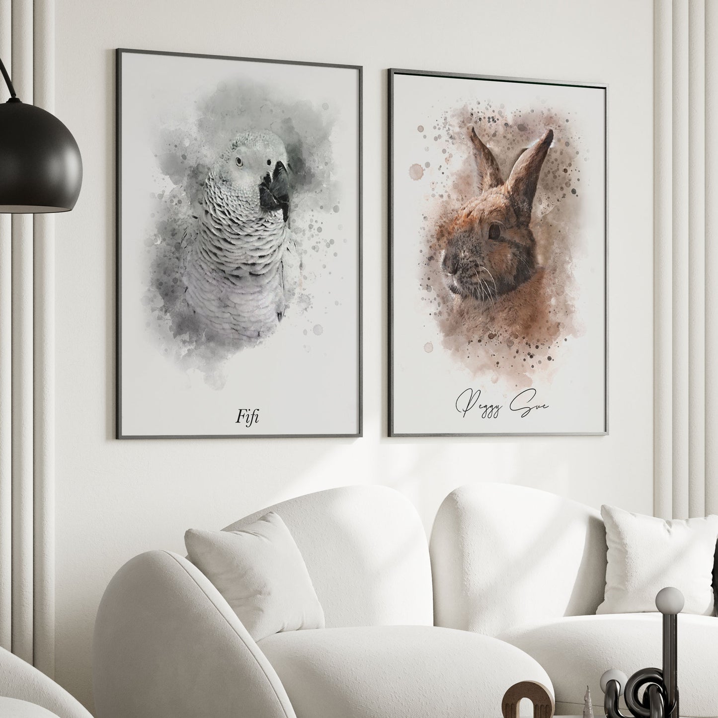 Personalised Watercolour Animal/Pet Portrait Art