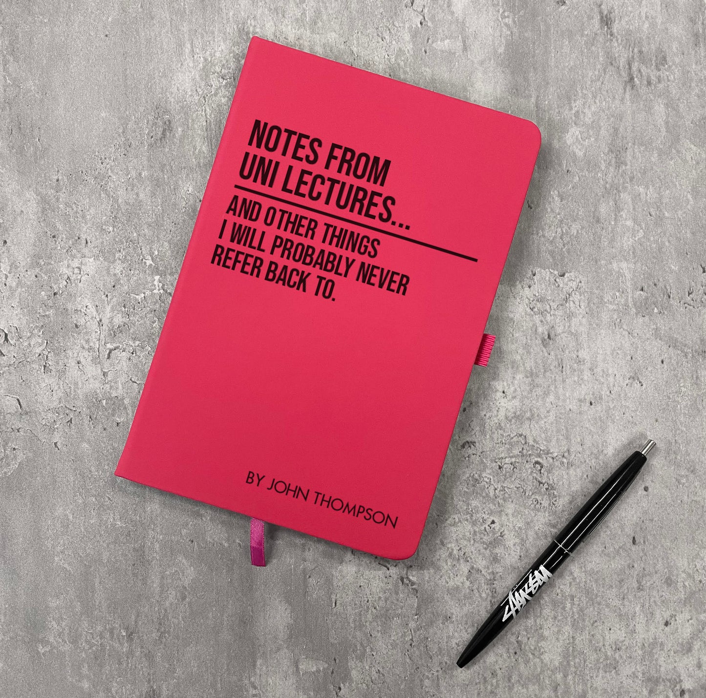 Funny Personalised "Notes From Uni Lectures" Notebook