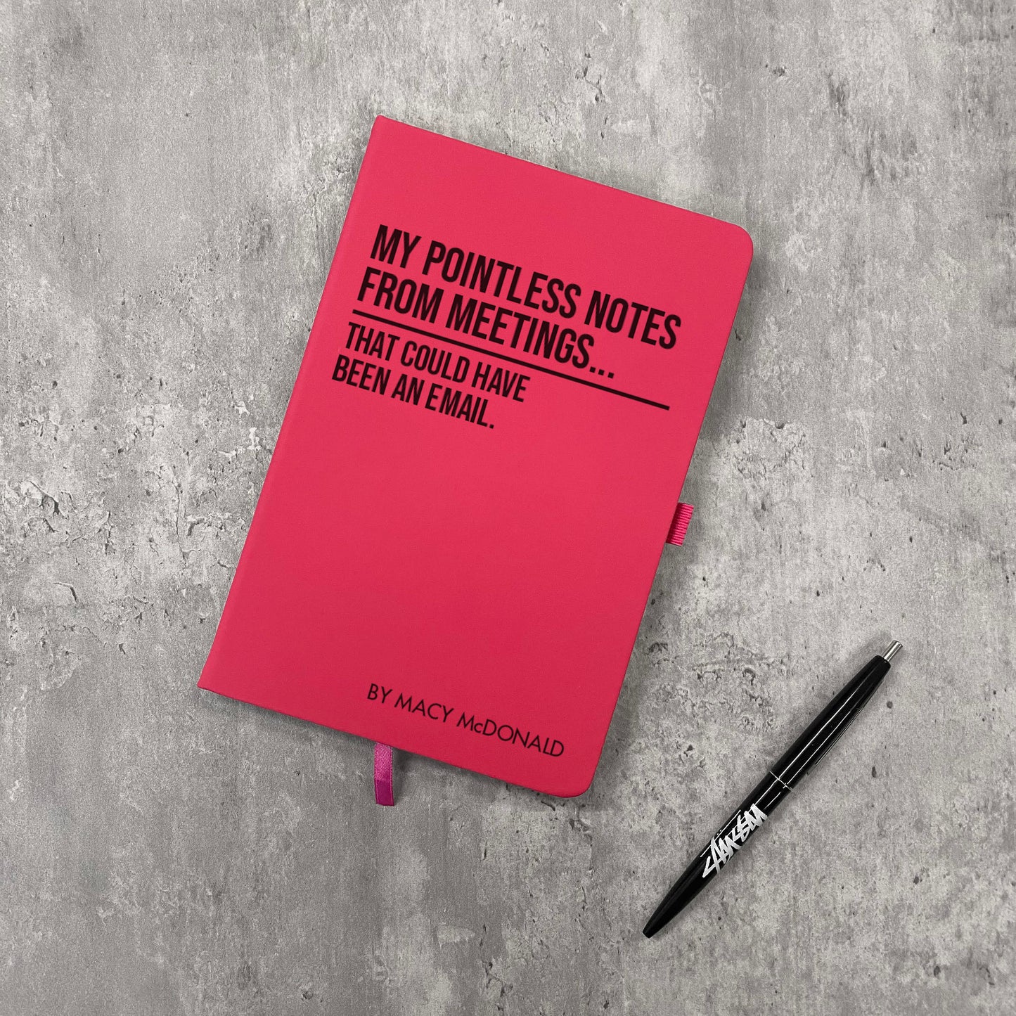 Funny Personalised "Pointless Notes From Meetings" Notebook