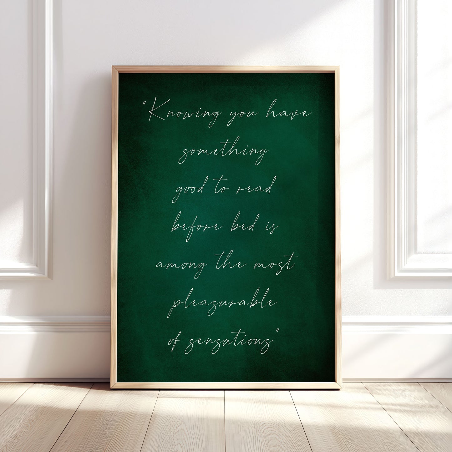 Your Own Quote Custom Print - Emerld Green Print