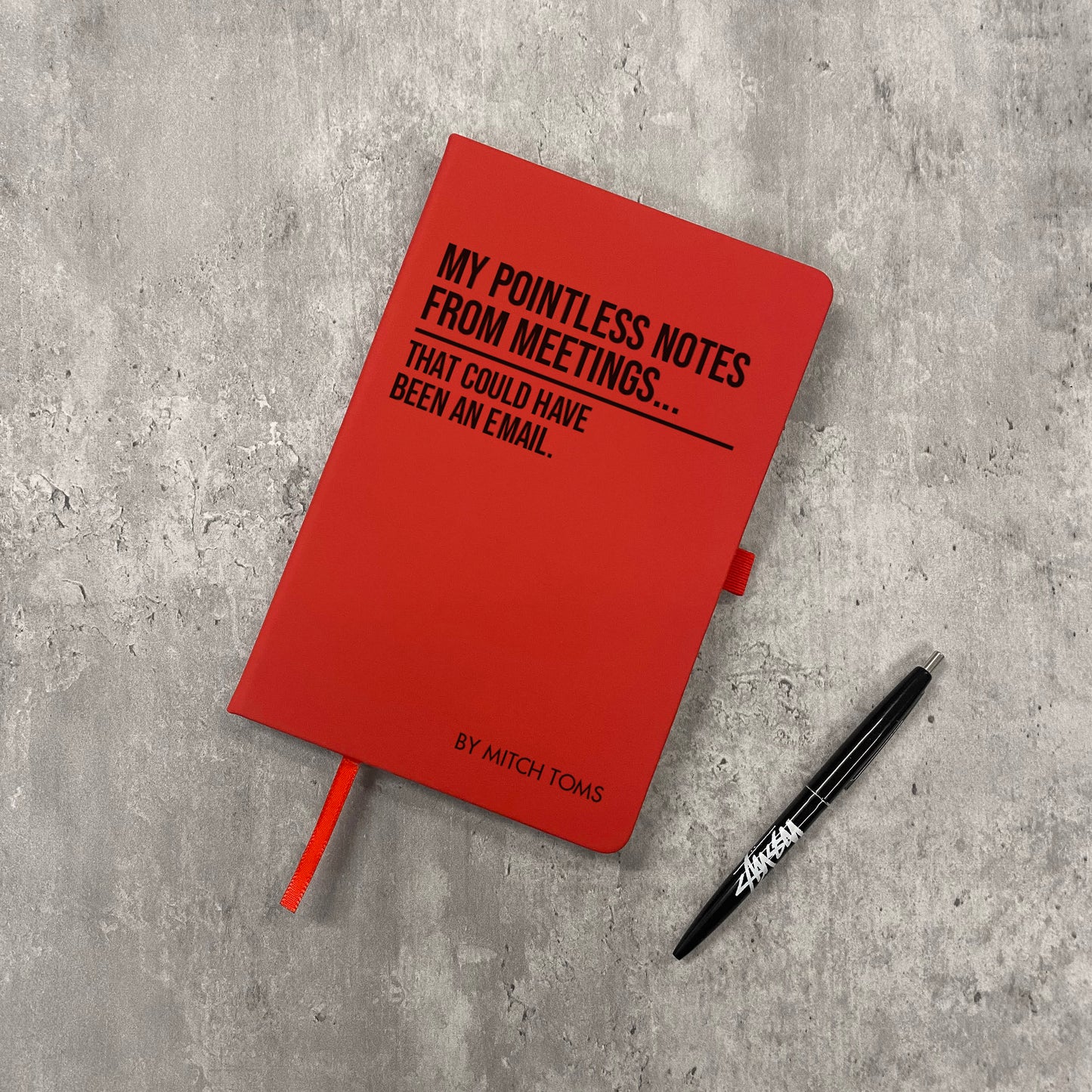 Funny Personalised "Pointless Notes From Meetings" Notebook