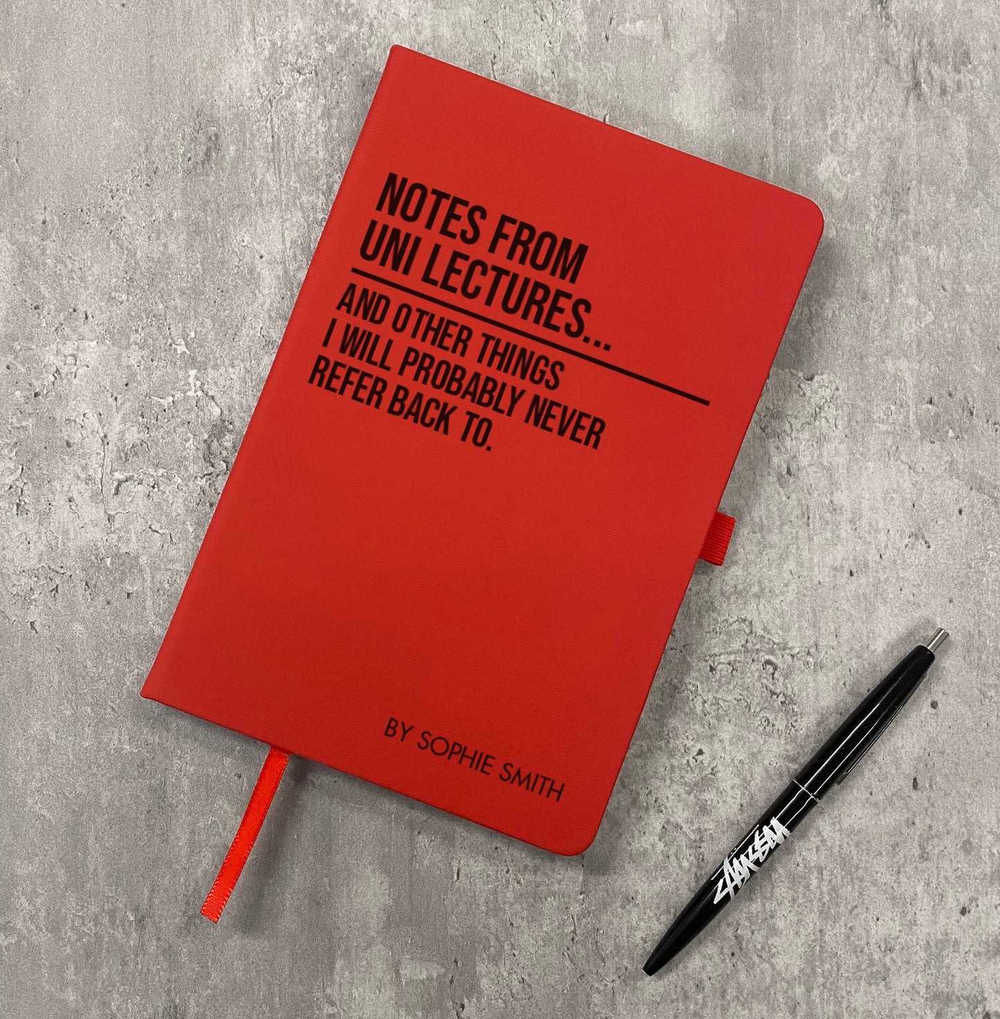 Funny Personalised "Notes From Uni Lectures" Notebook