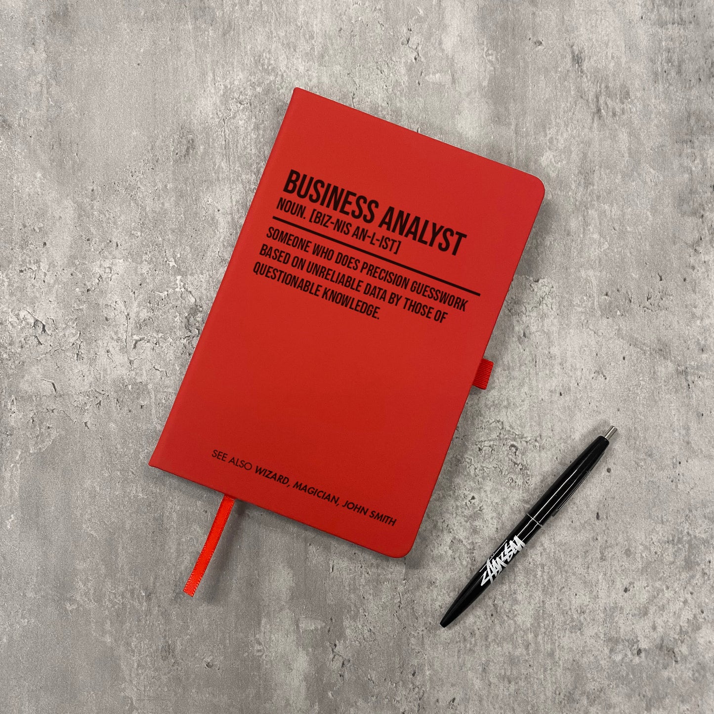 Funny Personalised "Business Analyst" Definition Notebook