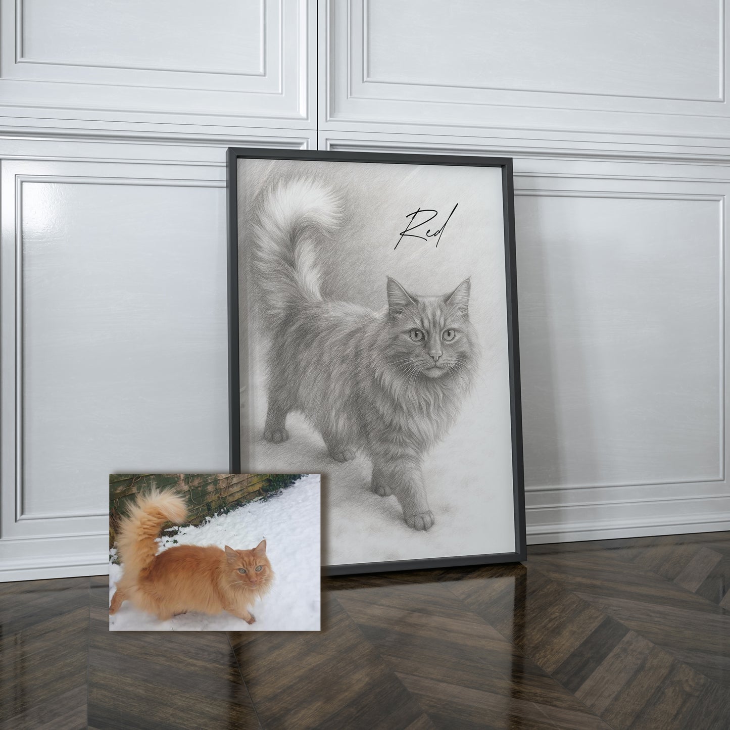 Personalised Sketch Style Pet Portrait Print