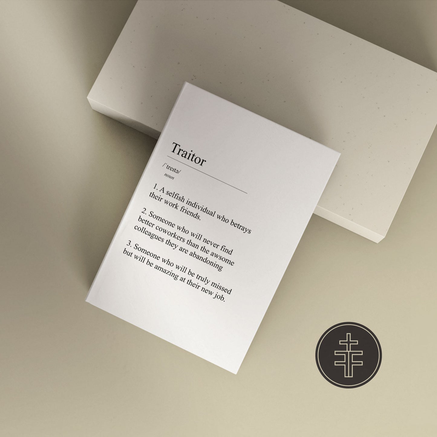 Funny Personalised "Traitor" Definition Notebook