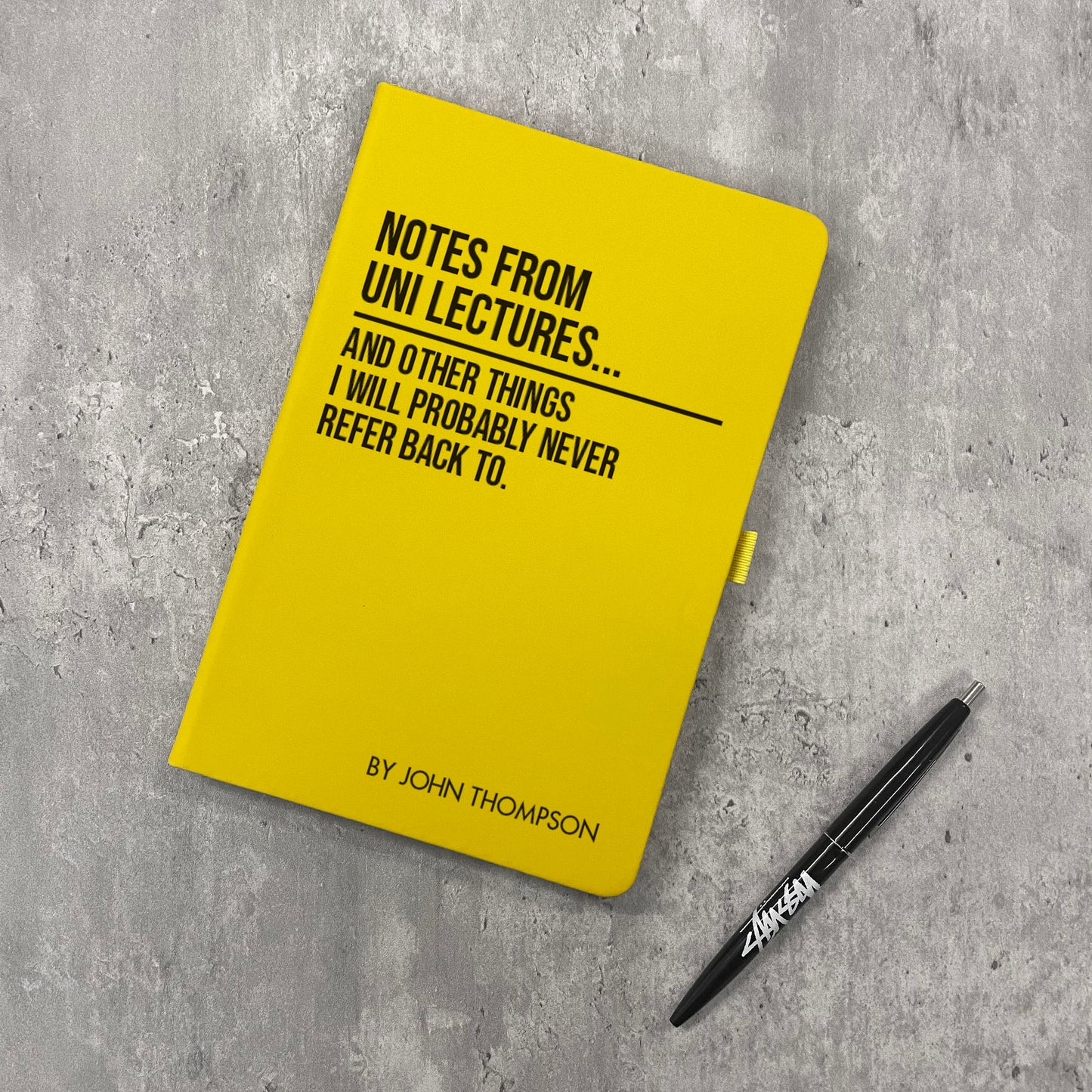 Funny Personalised "Notes From Uni Lectures" Notebook