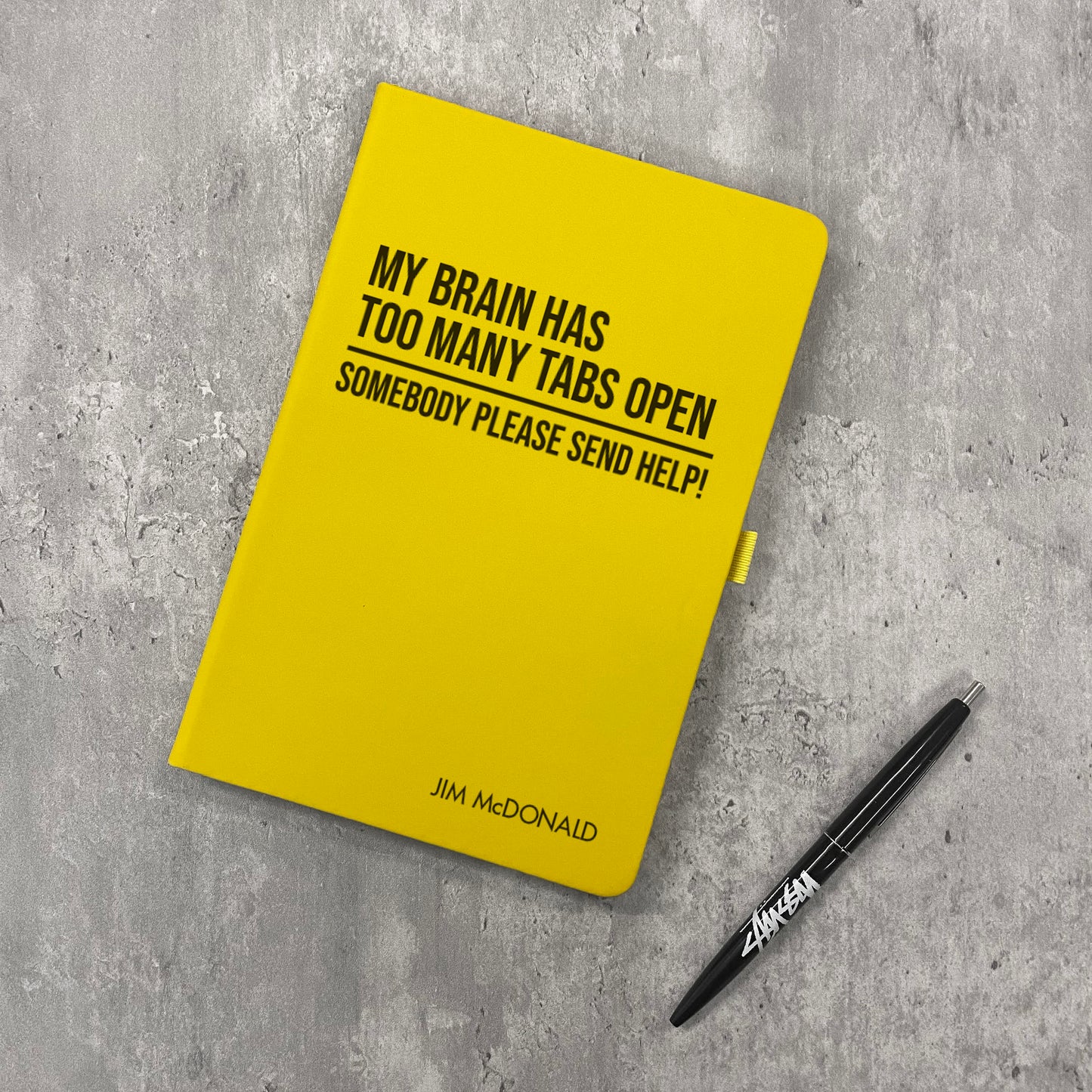 Funny Personalised "Too Many Tabs" Notebook