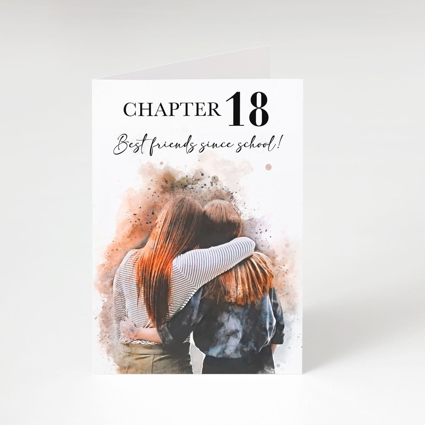 Personalised Watercolour Birthday Cards from Your Own Photo | Milestone Birthday Card | Special Occasion | 30th | 40th | 50th | 60th | 21st