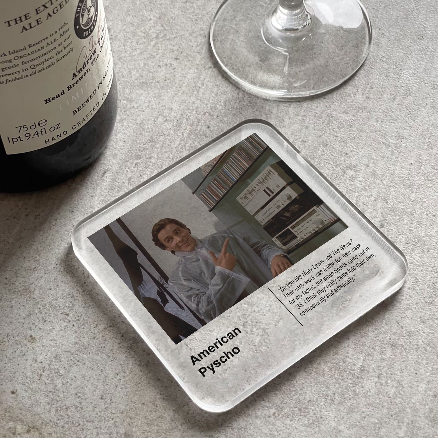 American Psycho Movie Drinks Coaster