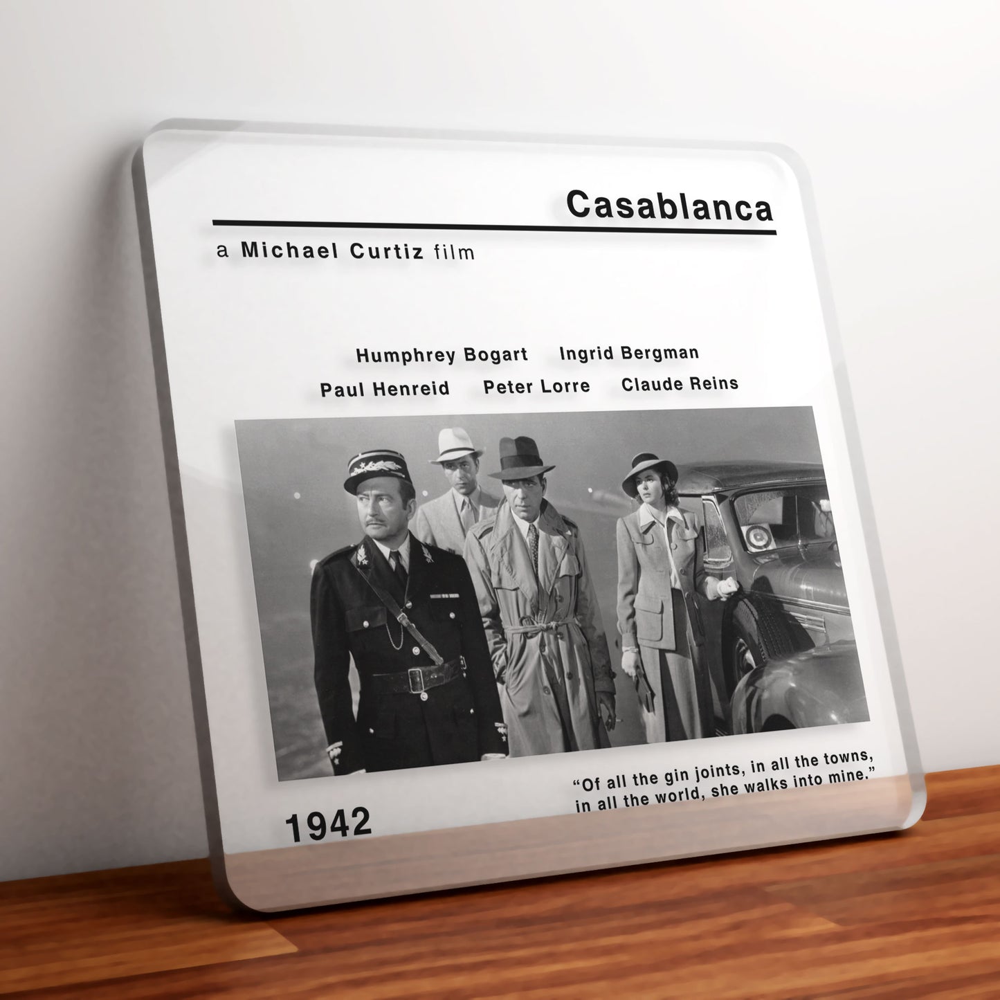 Casablanca Movie Film Coaster