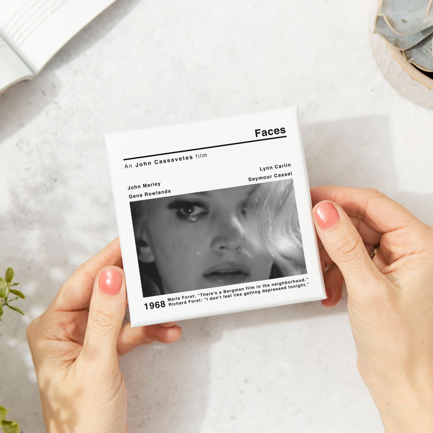 Faces Movie Film Coaster