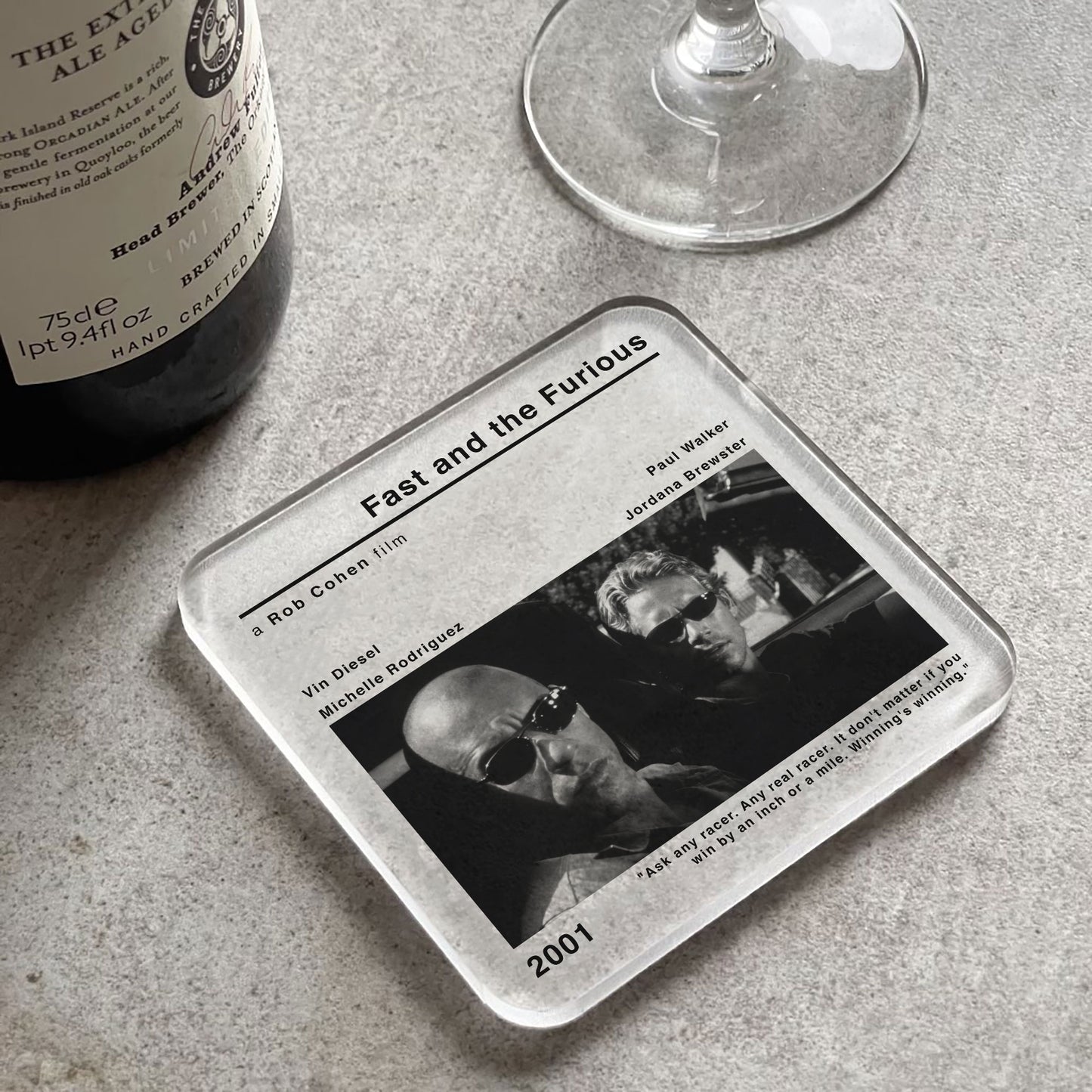 Fast And The Furious Movie Film Coaster