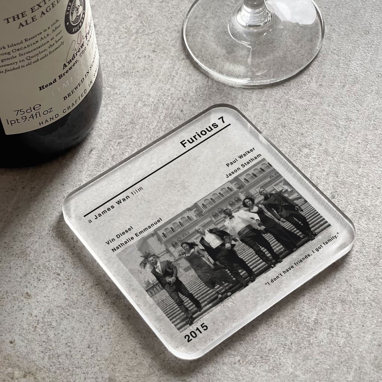 Furious 7 Movie Film Coaster