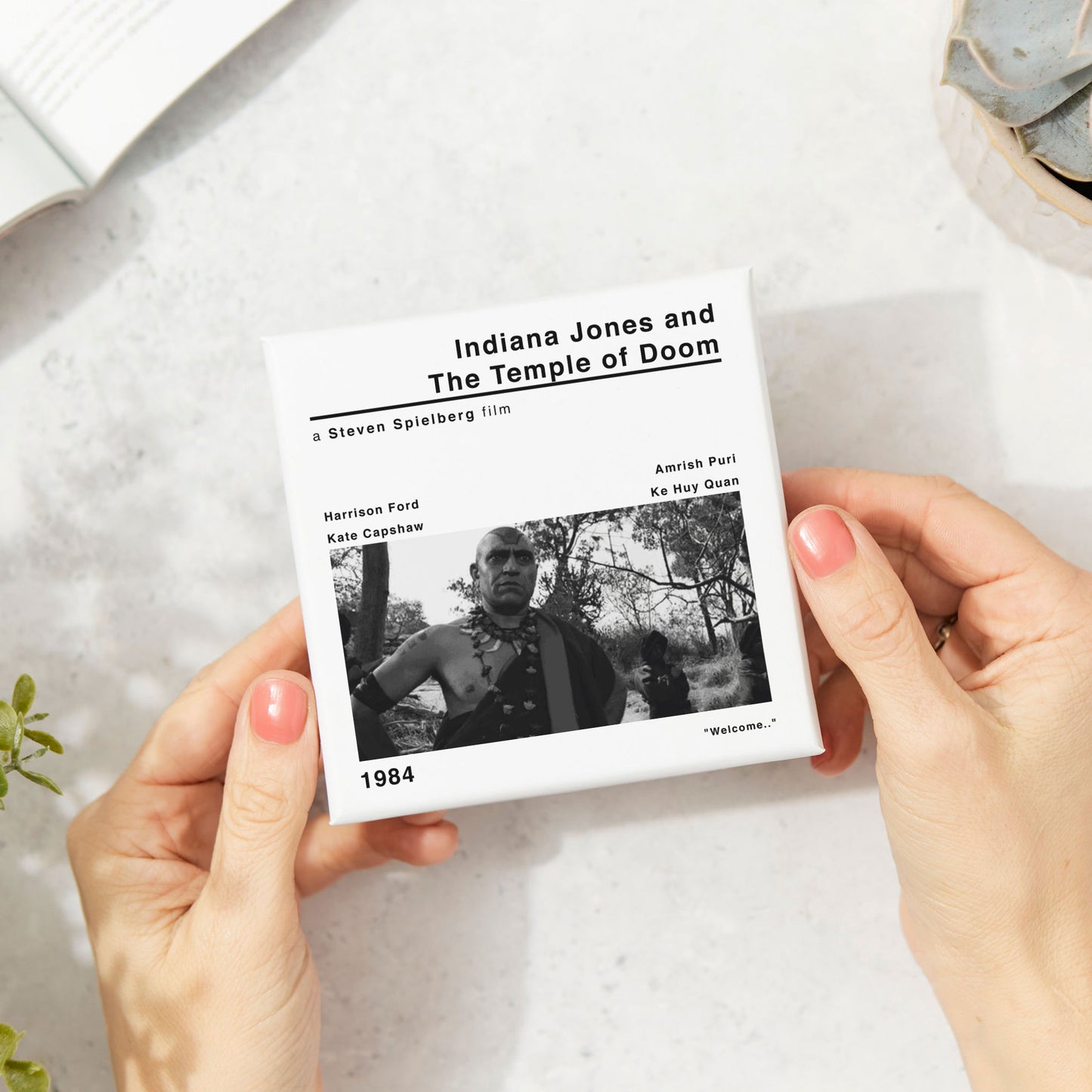 Indiana Jones and The Temple of Doom Movie Film Coaster