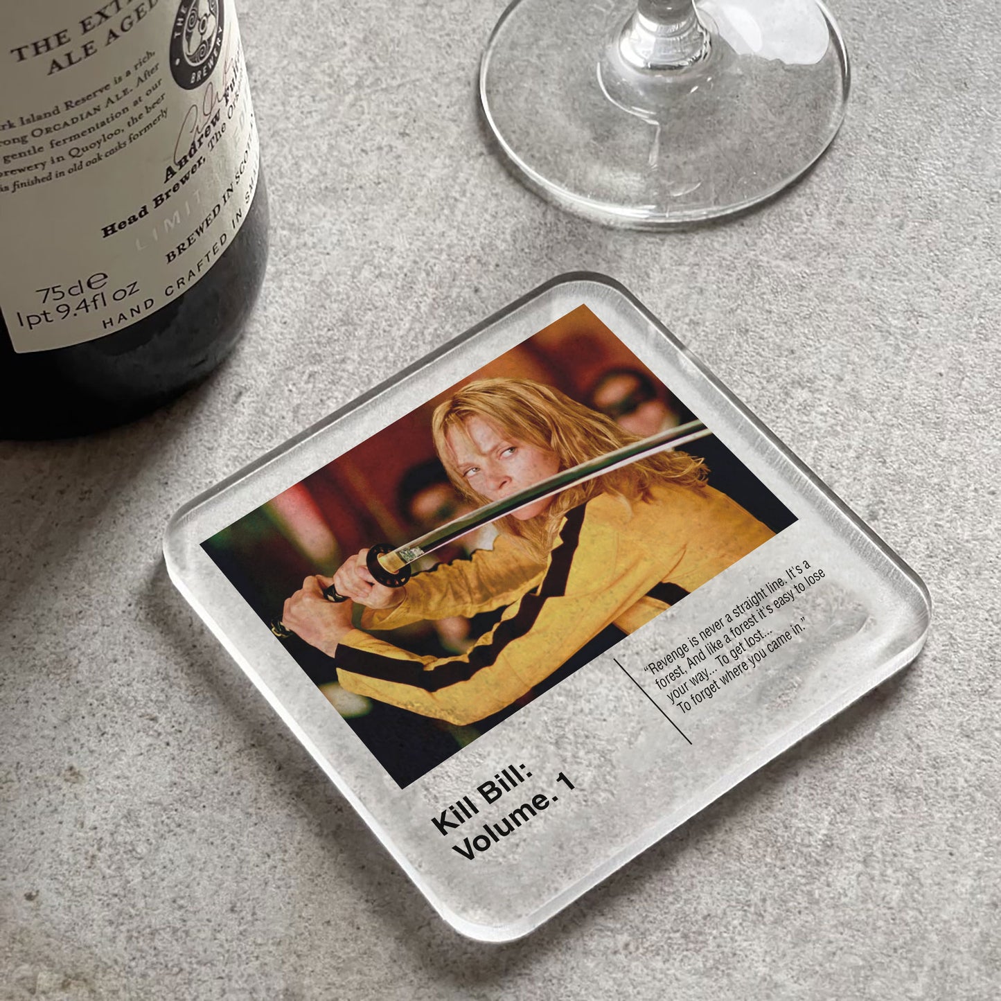 Kill Bill Volume 1 Movie Drinks Coaster