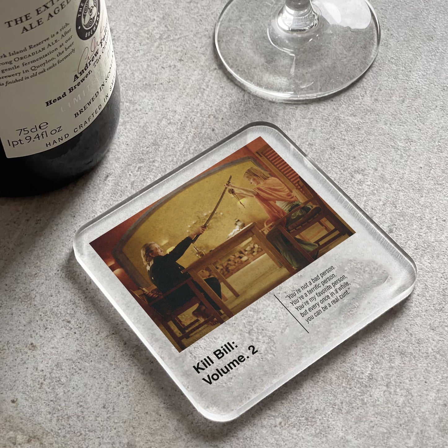 Kill Bill Volume 2 Movie Drinks Coaster