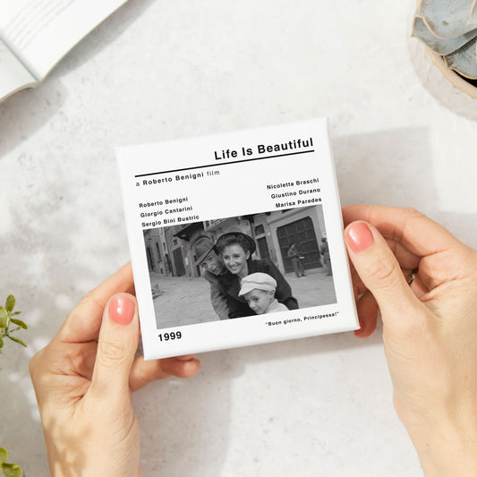 Life Is Beautiful Movie Film Coaster