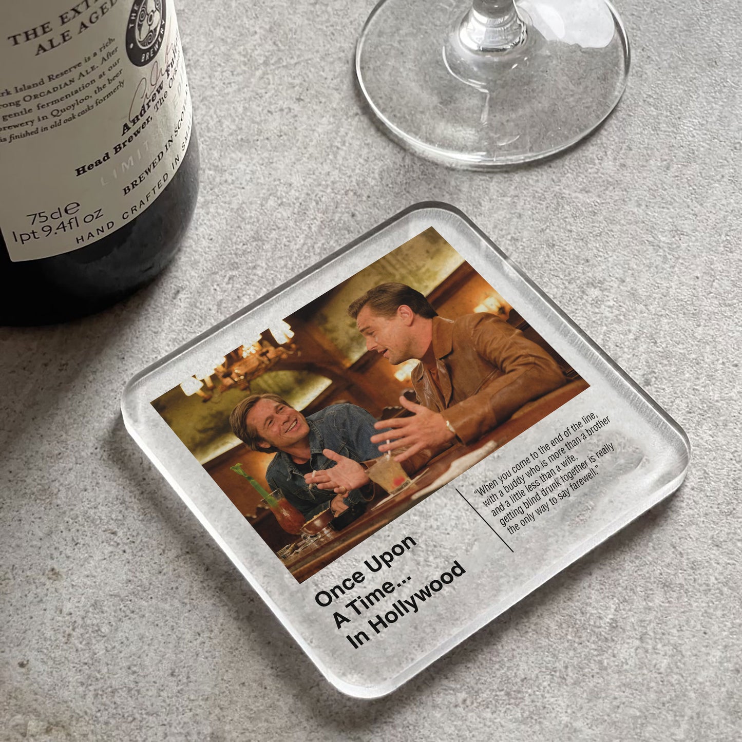 Once Upon A Time In Hollywood Movie Drinks Coaster