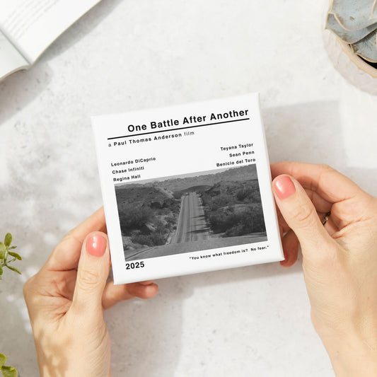 One Battle After Another Movie Film Coaster