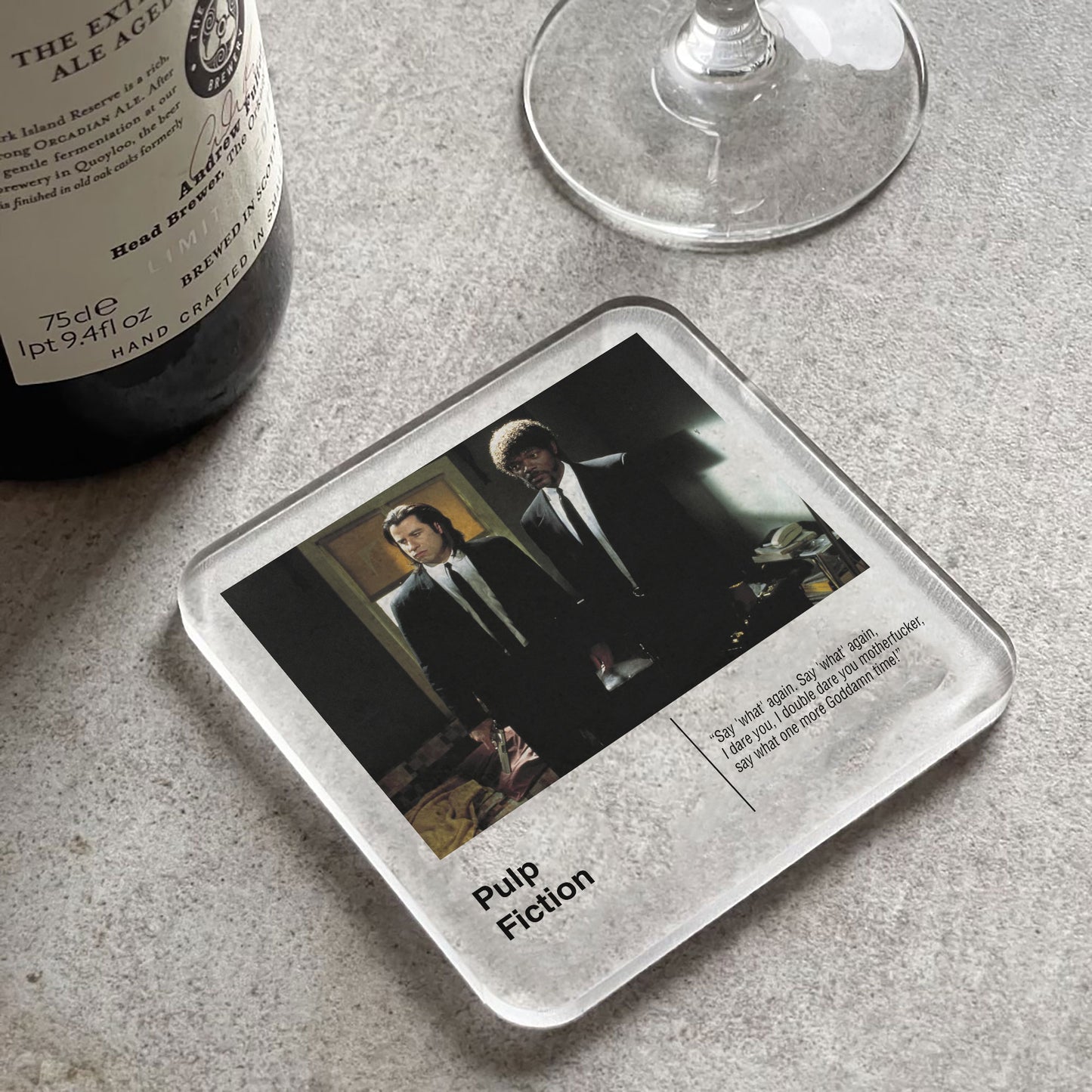 Pulp Fiction Movie Drinks Coaster