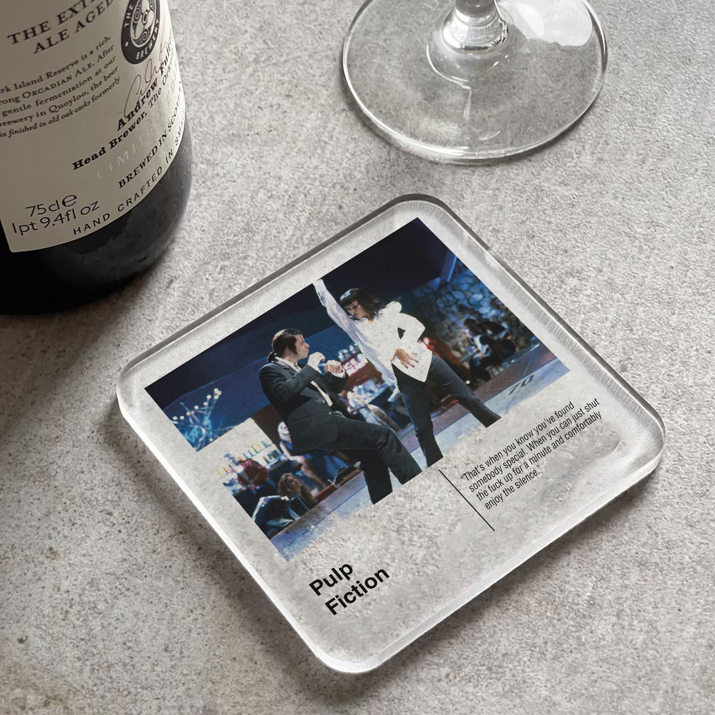 Pulp Fiction Movie Drinks Coaster