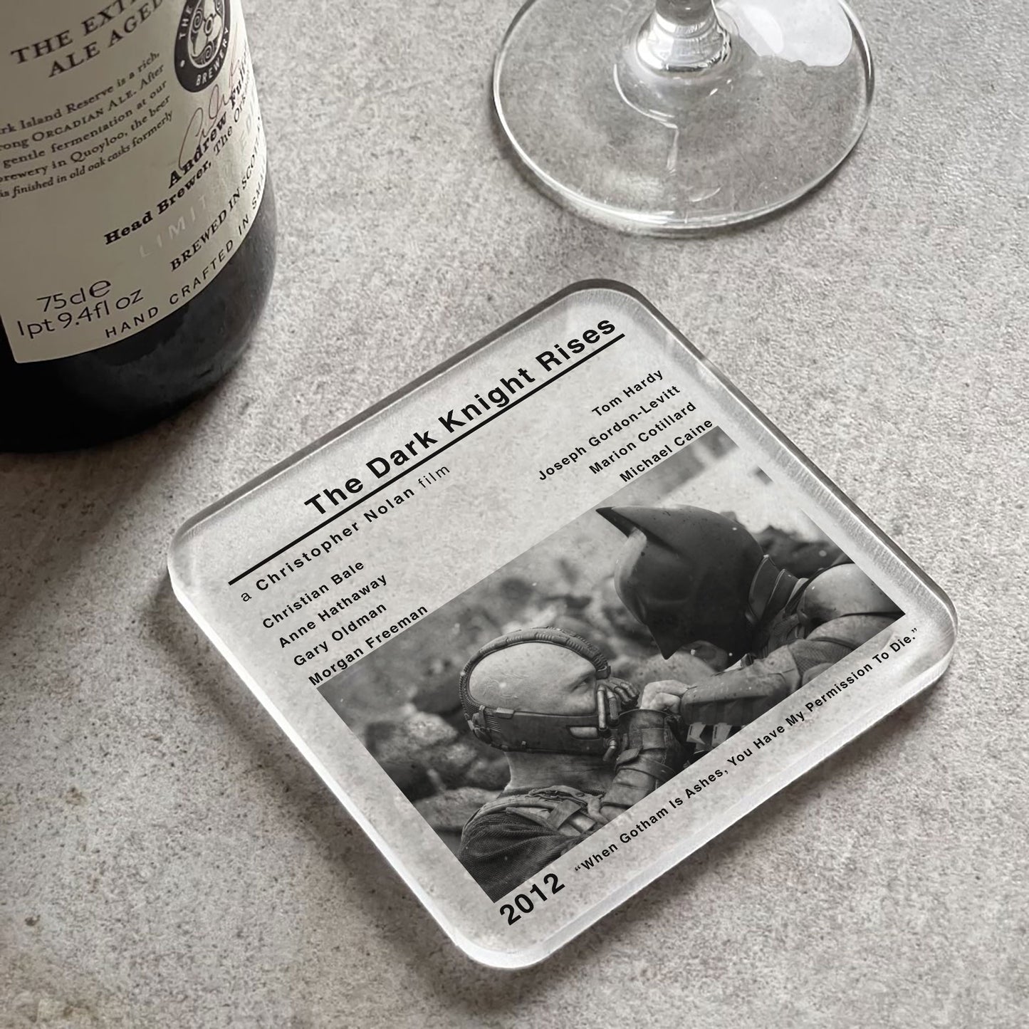 The Dark Knight Rises Movie Film Coaster