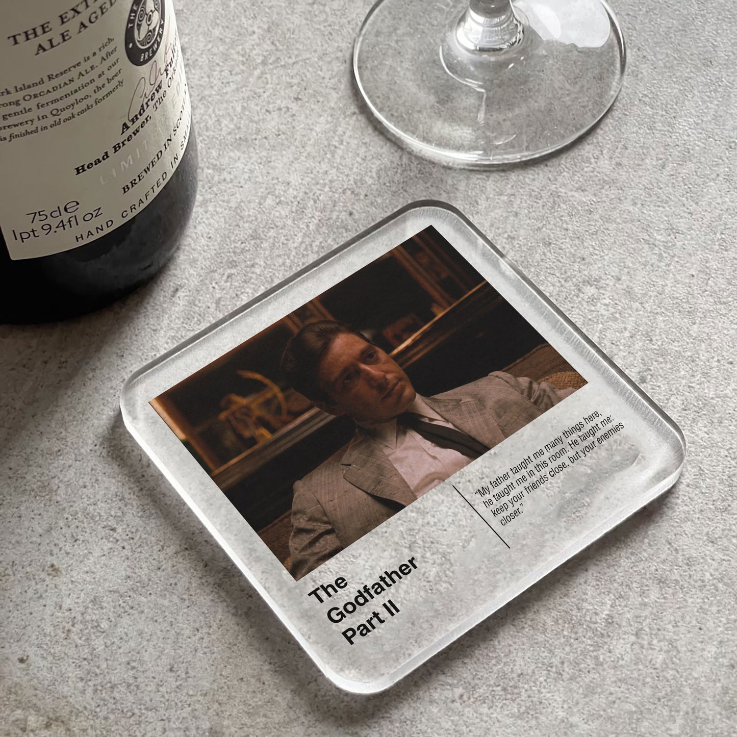 The Godfather II Movie Drinks Coaster