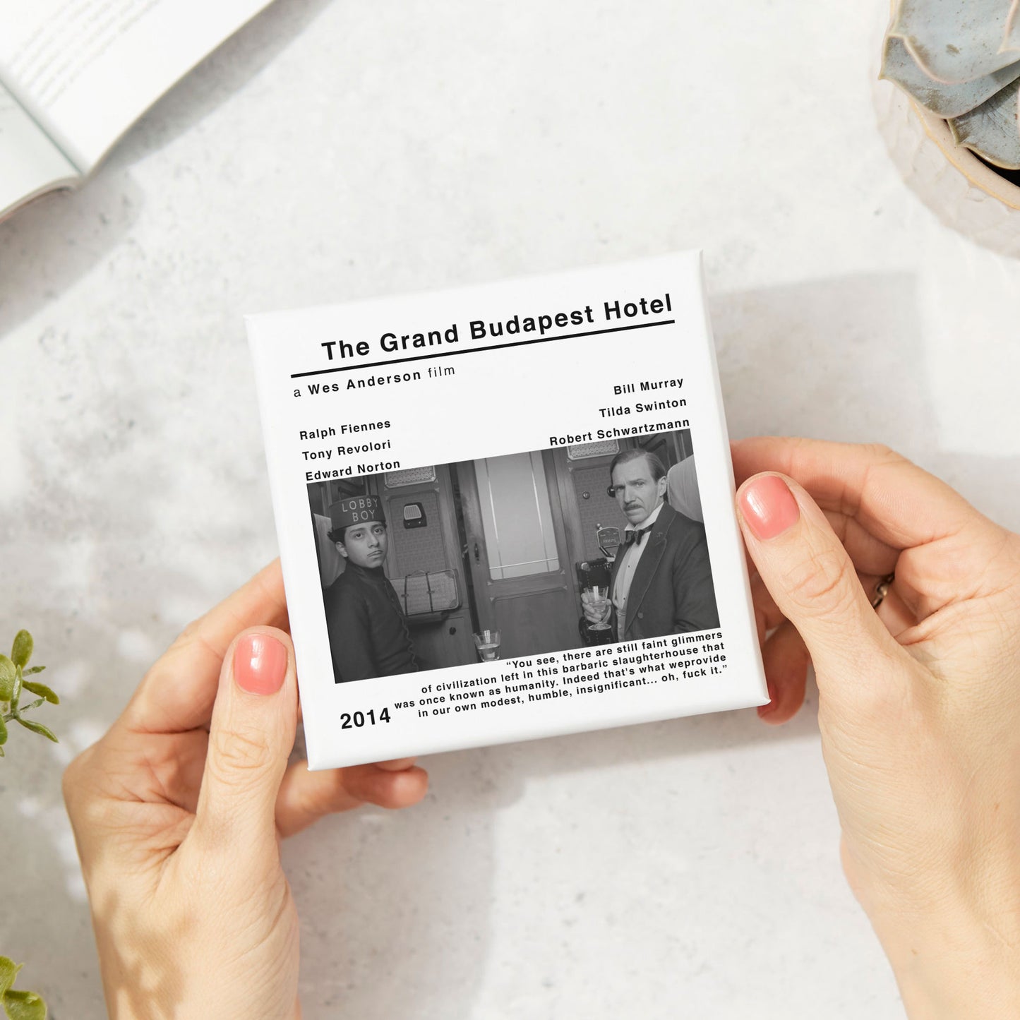 The Grand Budapest Hotel Movie Film Coaster