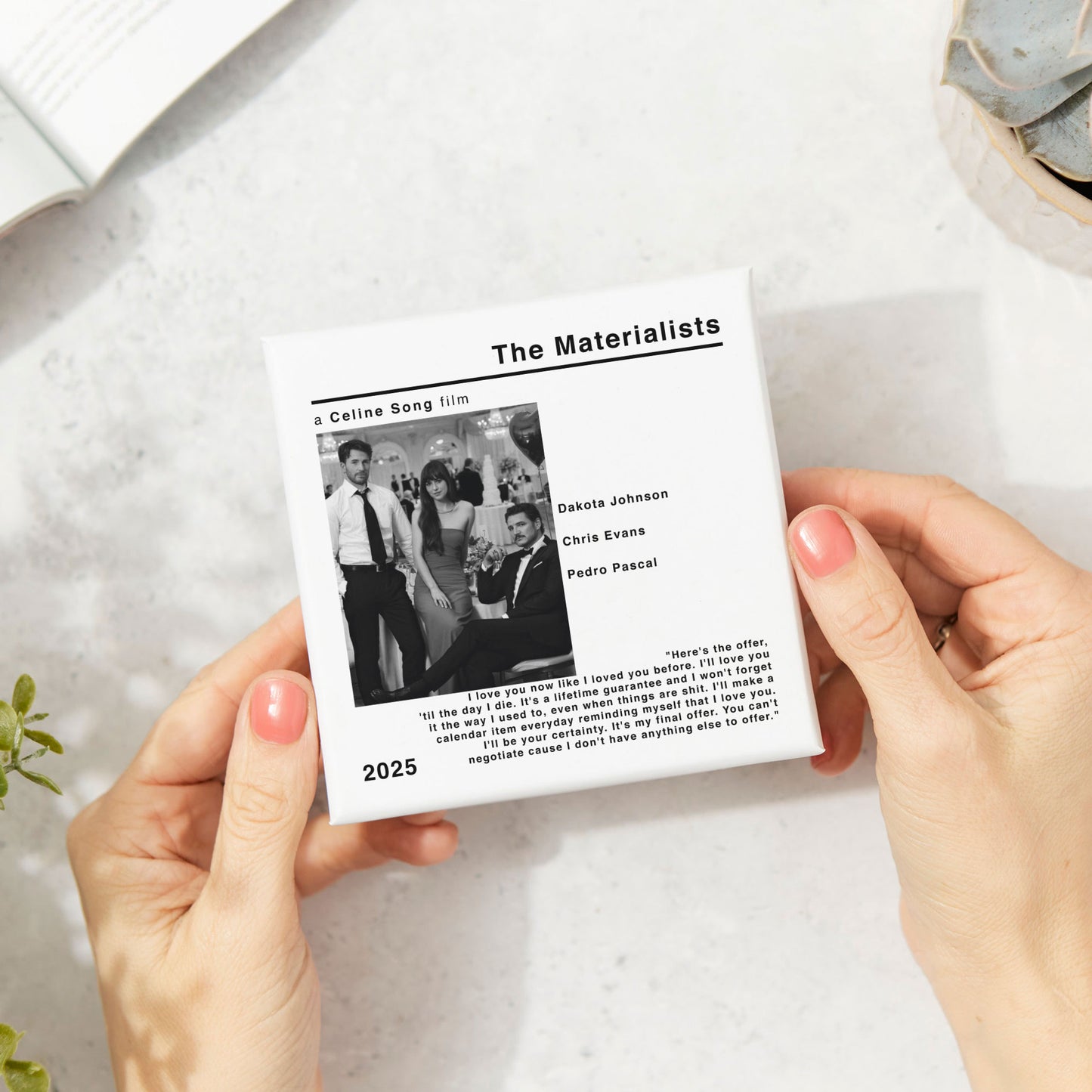 The Materialists Movie Film Coaster