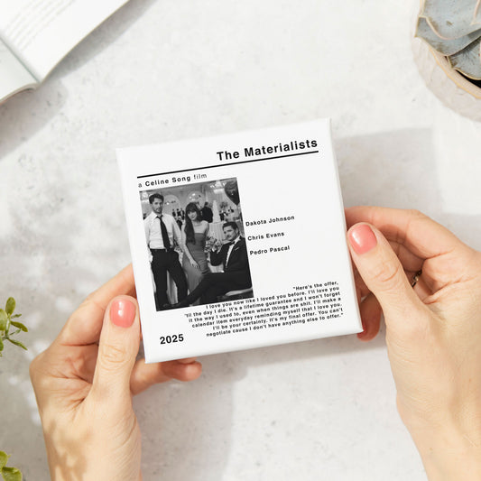 The Materialists Movie Film Coaster