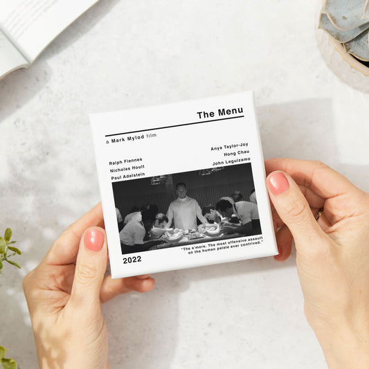 The Menu Movie Film Coaster