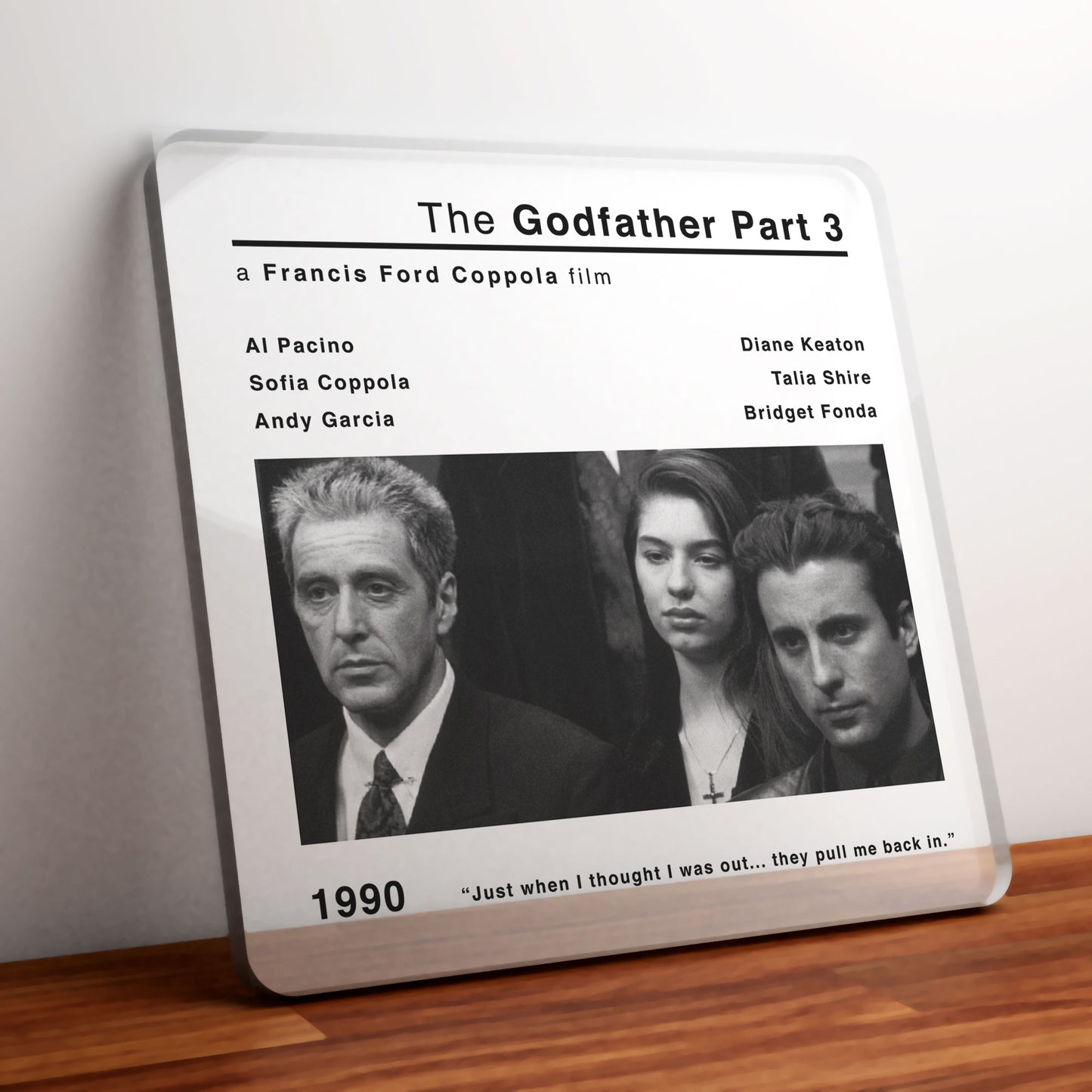 The Godfather Part 3 Movie Film Coaster