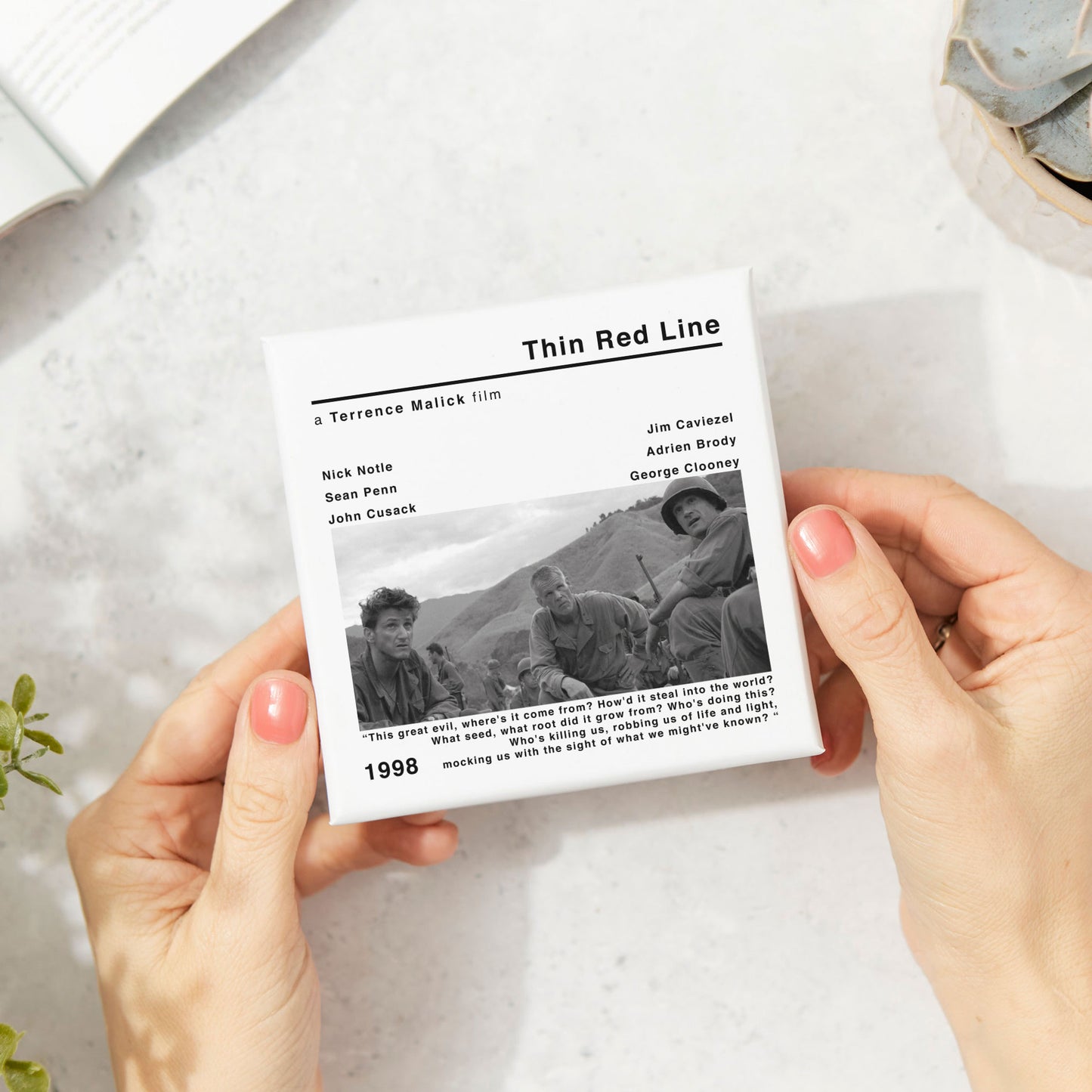 Thin Red Line Movie Film Coaster