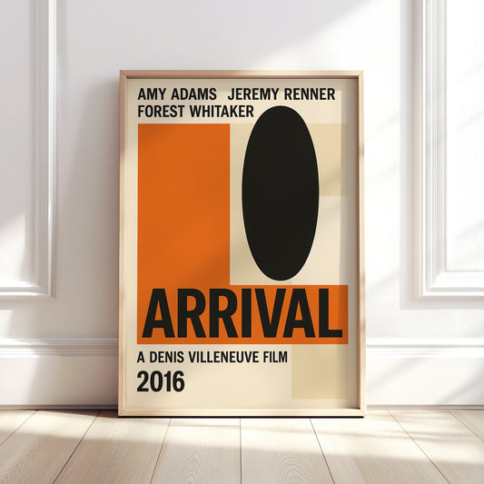Arrival Modernist Swiss Graphic Design Style Movie Poster