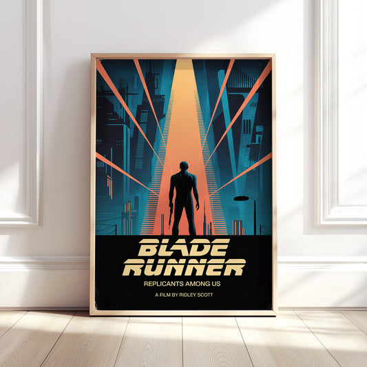 Blade Runner Mid-Century Graphic Design Movie Poster