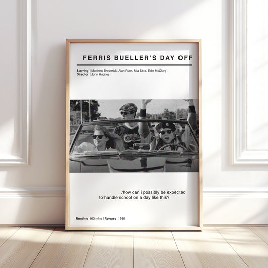 Ferris Bueller's Day Off Movie Poster
