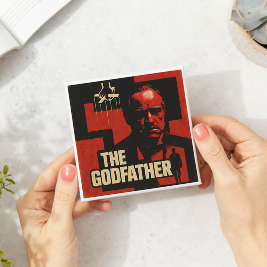 The Godfather Brutalism Style Movie Coaster