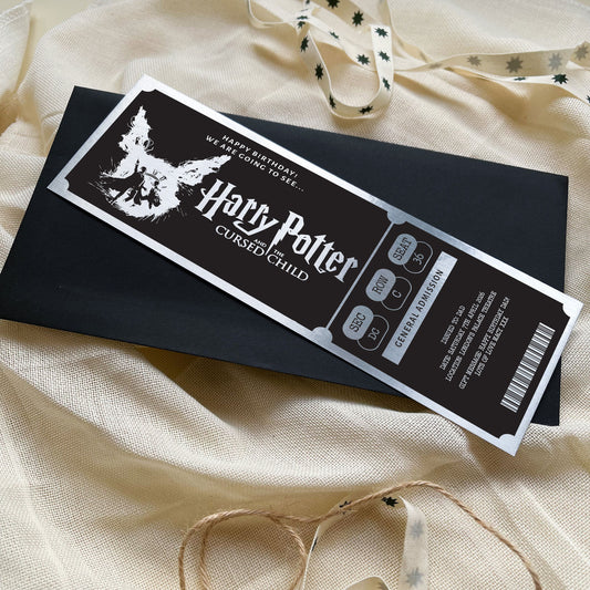 Personalised Harry Potter and The Cursed Child Theatre Show Ticket Keepsake